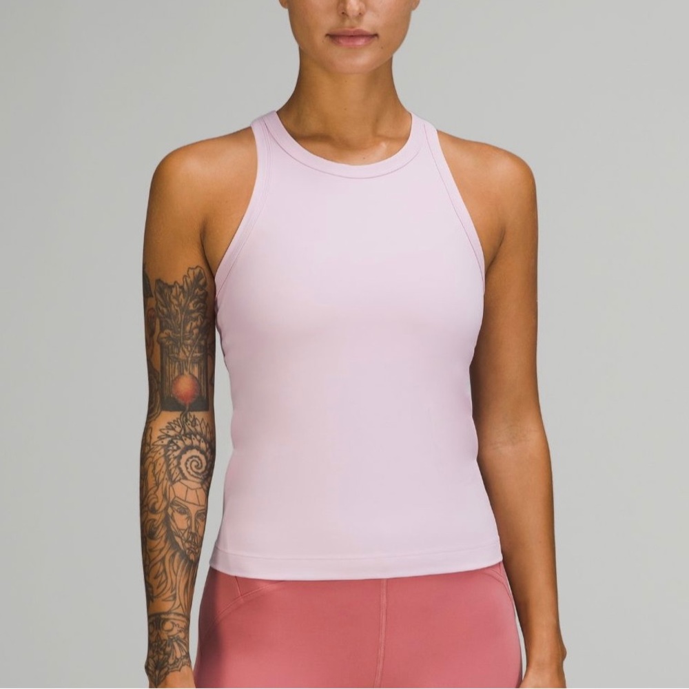 NWT Lululemon Pink Peony Waist Length Align Tank